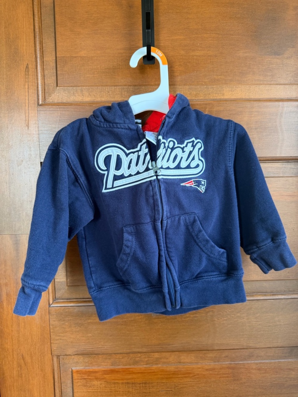 NFL Appareel Kids Size 3T Zip Up Hoodie New England Patriots